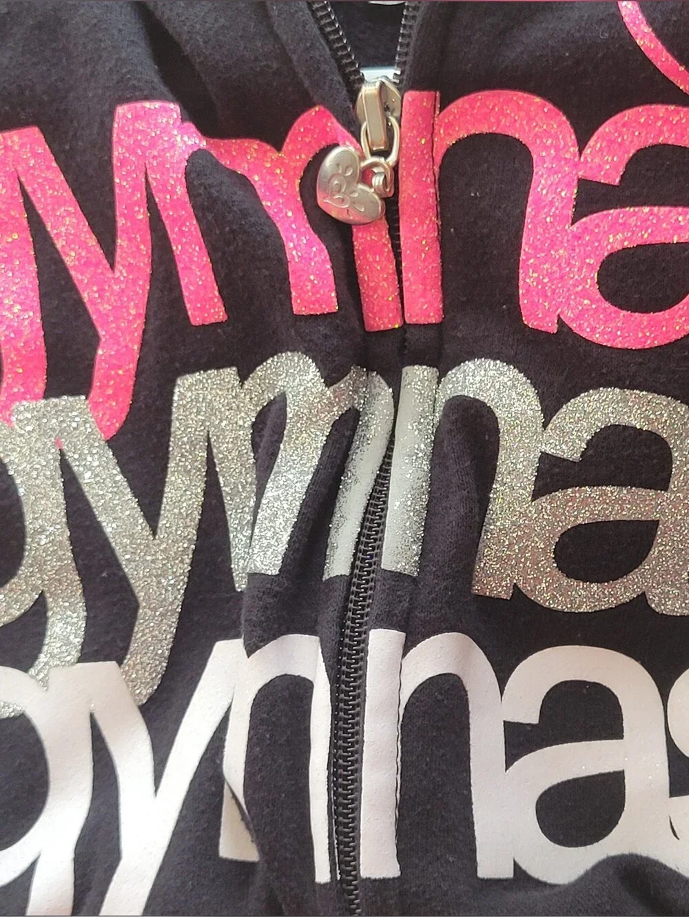 Justice Gymnasrics Hoodie Size 10 (Fits Like an)